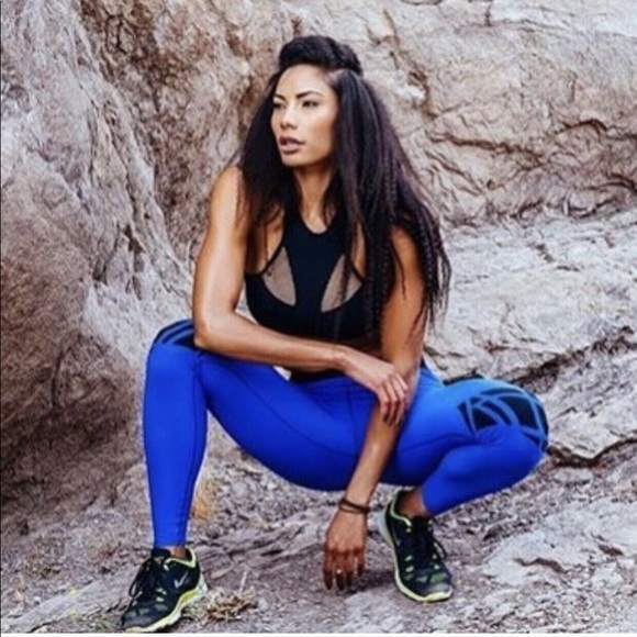 Ultracor Ultra Lazor Blue Performance Leggings - Picture 1 of 12